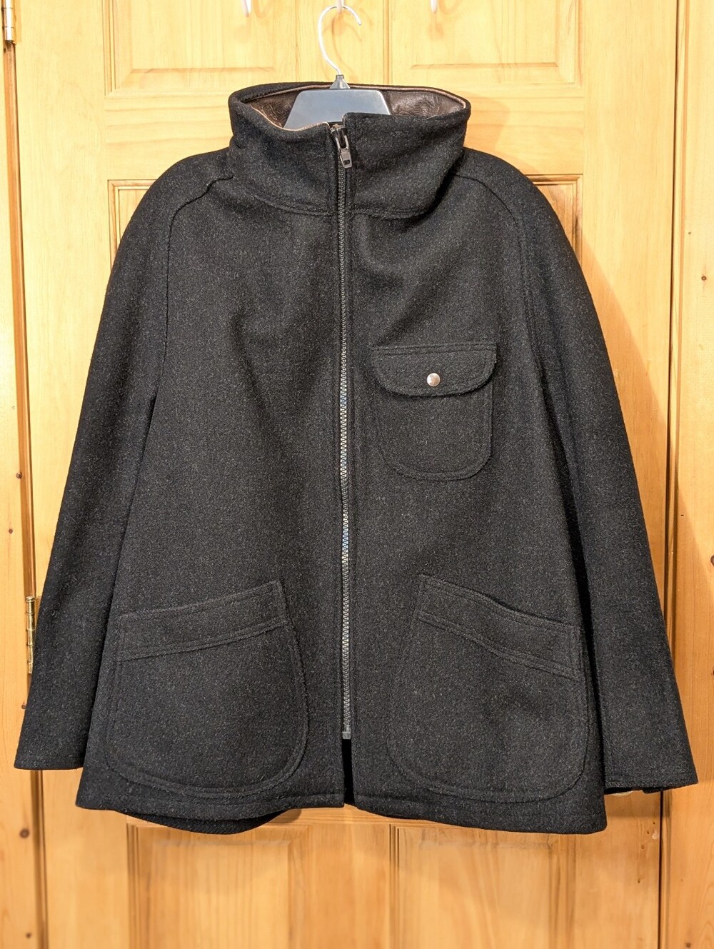 Vintage Australian Outback Collection Wool Nylon Coat Charcoal Gray Men's Medium